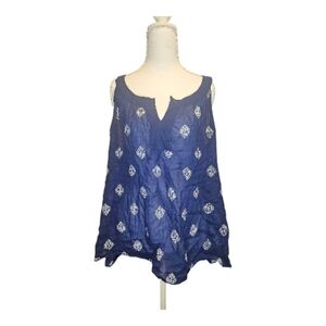 Old Navy Flowy Blue Tank Blouse Large